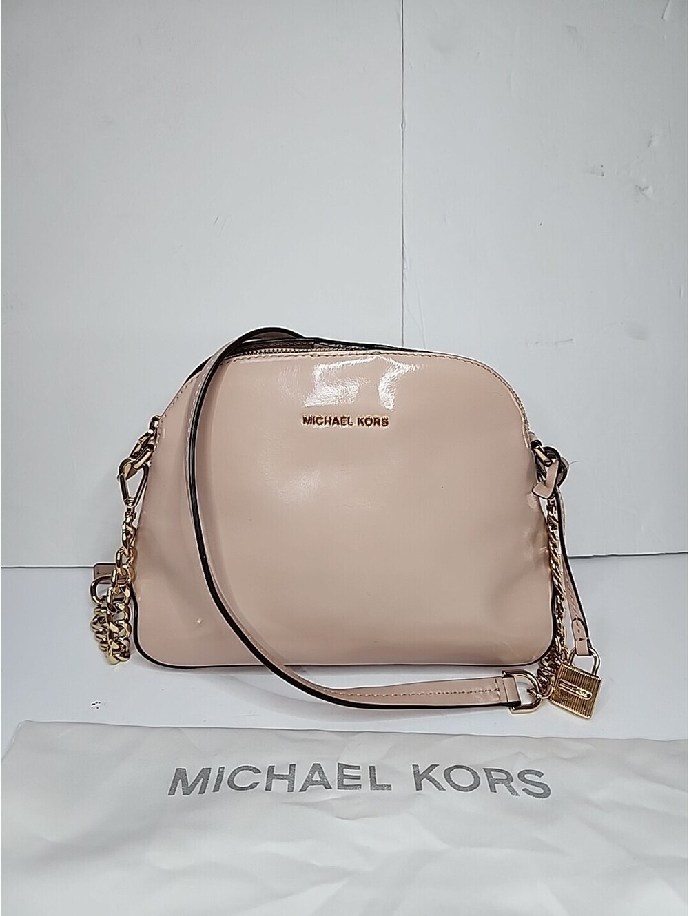 Michael Kors Studio Mercer Bag Crossbody Dome Messenger Sz M BALLET Pink 3-Way